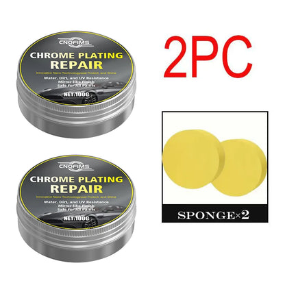 Chrome Oxidation Remover - All-Vehicle Metal Polish & Shine Restorer with Cleaning Sponge