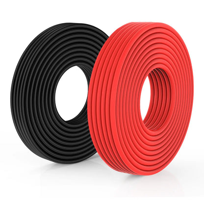 CONEPY Super Soft Silicone Electrical Wire – Heat-Resistant Red & Black 12-30 AWG for Car Battery