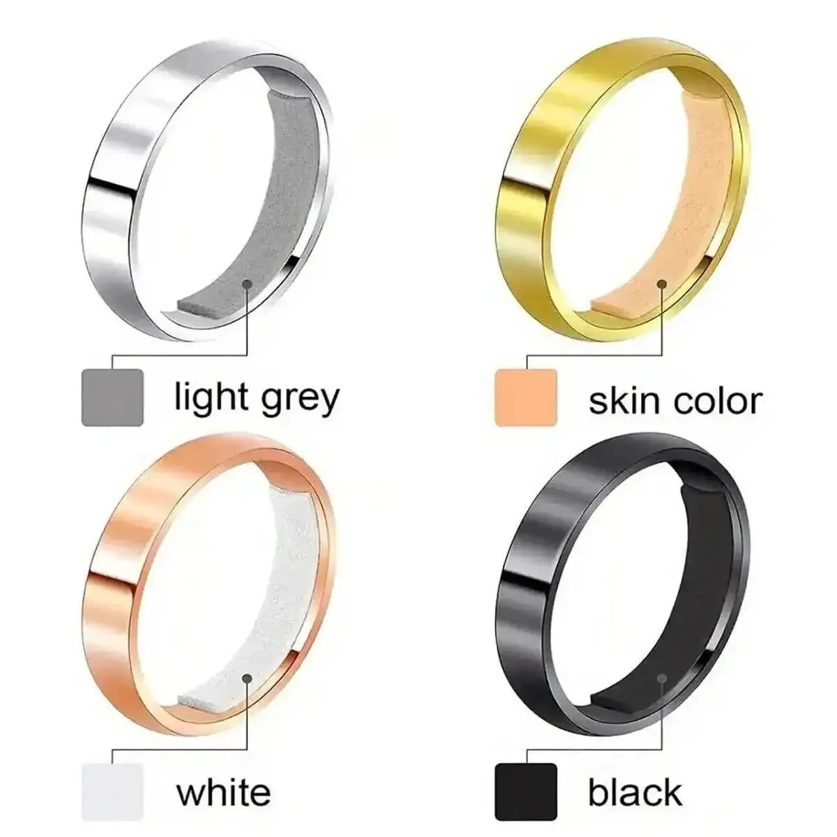 4PCS Ring Size Adjuster - Colorful EVA Sizing Pads for Loose Rings & Jewelry Fit Correction