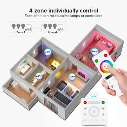 SP530E/SP630E All-in-One WiFi LED Controller, 5CH PWM SPI Pixel LED Strip Control, Compatible with WS2811 WS2812B SK6812 FCOB, Alexa & Google Home Support, Bluetooth Smart Lighting Module