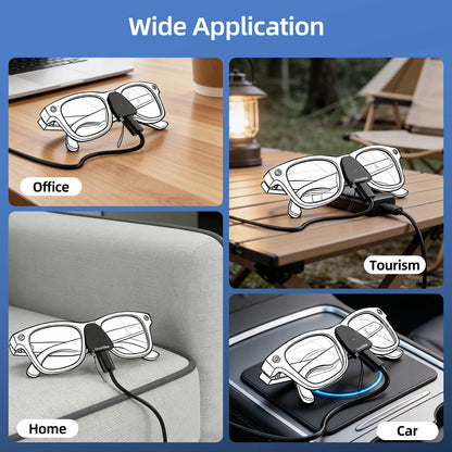 USB-C Charging Adapter for Ray-Ban Meta Smart Glasses Gen 1 & 2 - Charger Connector for Wayfarer, Headliner, Skyler and Oakley Glasses