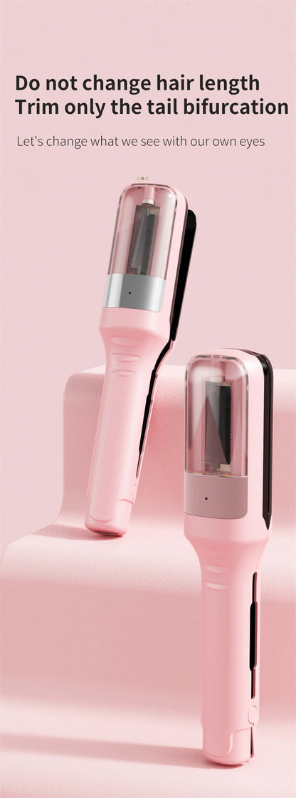 Professional Cordless Hair Ends Trimmer – Automatic Split Remover for Dry, Damaged, Brittle Hair in Women