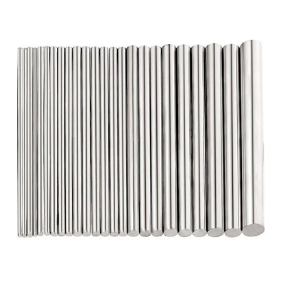 304 Stainless Steel Round Rod - Metric Linear Shaft 0.8mm–14mm Diameter, 125mm–500mm Length
