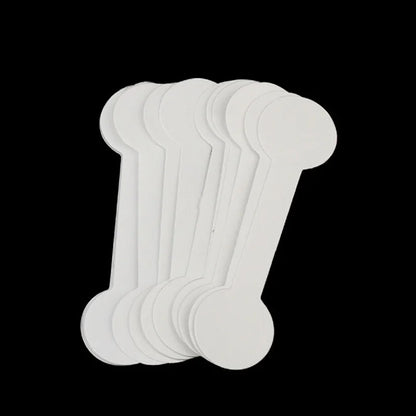 100PCS Blank Paper Price Tag Stickers – Self-Adhesive Jewelry Bracelet Ring Label Display Cards