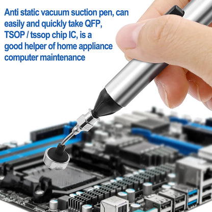 Vacuum Suction Pen Kit - IC SMD Pickup Tool with 3 Suction Cups for Electronics Repair and Desoldering