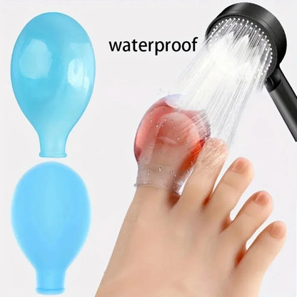Waterproof Finger & Toe Cots - Protective Shower Covers for Wounds, Injuries and Foot Care