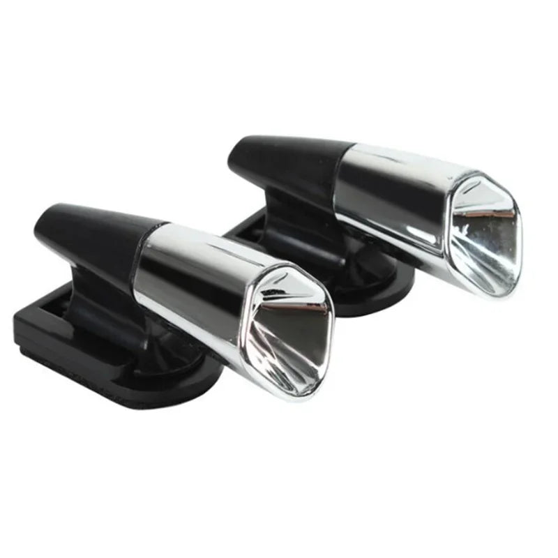 Ultrasonic Animal Repeller Whistle – Wind-Activated Car & Motorcycle Deer Warning, Black Safety Whistle