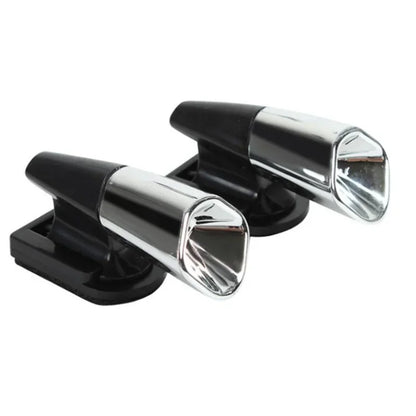 Ultrasonic Animal Repeller Whistle – Wind-Activated Car & Motorcycle Deer Warning, Black Safety Whistle