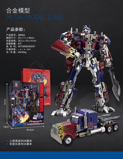 30CM Transforming Robot Toy – Optimus Prime, Bumblebee & Megatron Alloy Action Figures for Kids