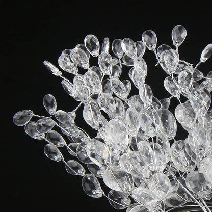 Artificial White Crystal Acrylic Water Droplet – Handmade Christmas & Wedding Bridal Bouquet, Wreath, Hairpin DIY Decor Accessory
