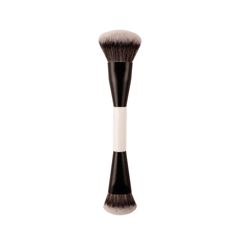 F4 Dual-Ended Makeup Brush – Foundation, Powder, Blush, Contour & Eyeshadow Concealer Brush