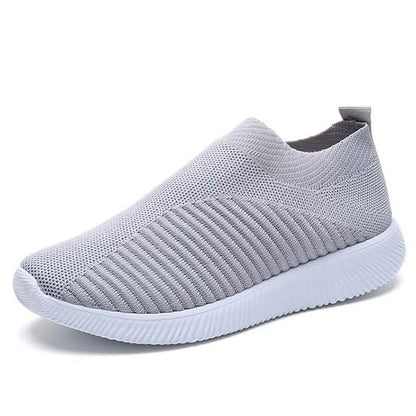 Women’s Fashion Sneakers — Casual Walking Flat Platform Sock-Style Chunky Slip-On Shoes