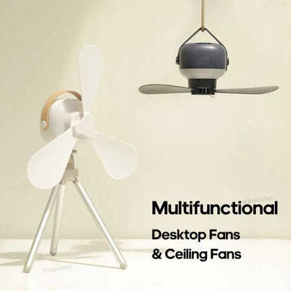 Outdoor Camping Fan - Multifunctional Tent Canopy Fan with LED Lights, Air Cooler, and Remote Control