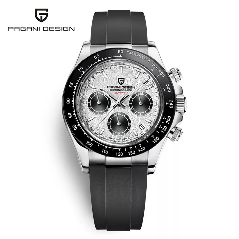 PAGANI DESIGN 2024 Quartz Men's Luxury Business Watch – Chronograph VK63 Waterproof