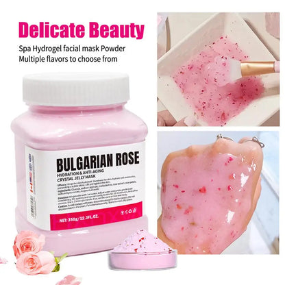 Professional Rose Jelly Face Mask Powder – Hydrating Hydro Gel Peel-Off Mask for Smooth, Nourished Skin Care Treatment