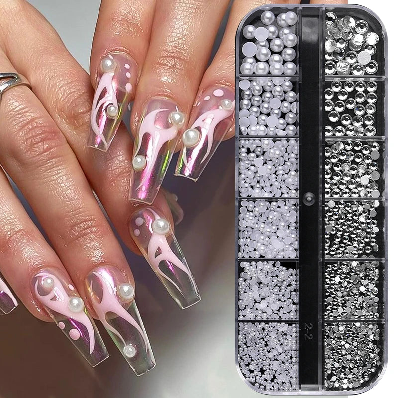 BORN PRETTY 30ML Nail Rhinestone Glue - Gel Adhesive for 3D Nail Charms, Bling Gems & Nail Decoration Supplies