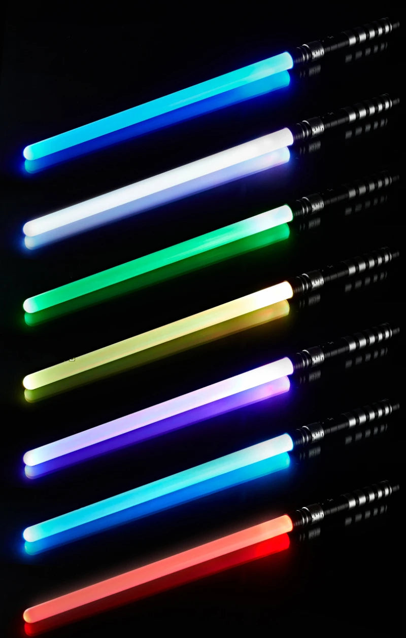 REikirc 75cm RGB Lightsaber – 2 in 1 7 Color Light Sword Toy for Kids & Parties