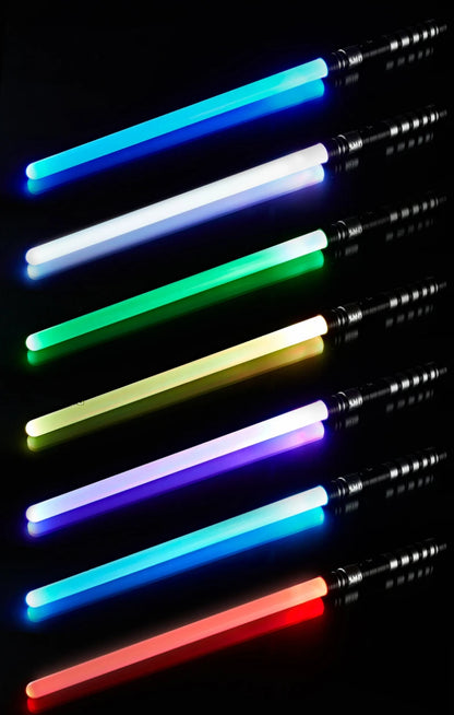 REikirc 75cm RGB Lightsaber – 2 in 1 7 Color Light Sword Toy for Kids & Parties