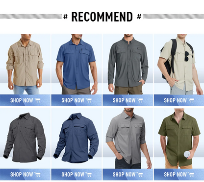 TACVASEN Men's UPF 50+ Sun Protection Fishing Shirt – Quick-Dry Long Sleeve Mesh Hiking & Work Shirt