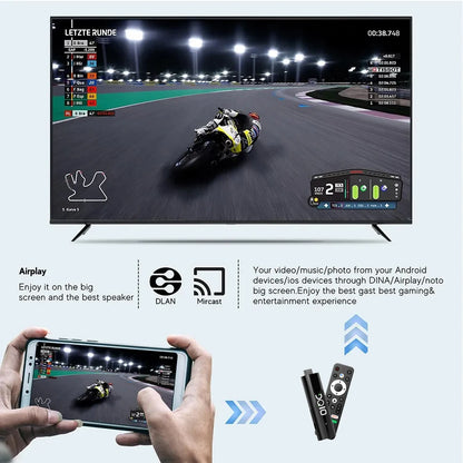 LEMFO DQ10 ATV Mini TV Stick – Android 13, 8K & 4K Support, WiFi 6, Allwinner H618 Quad-Core, Voice Remote Smart TV Box