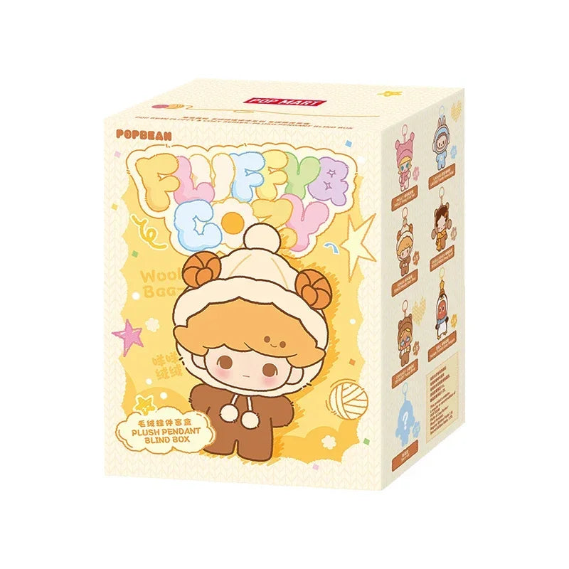 POP MART POPBEAN Fluffy Cozy Plush Pendant – Mystery Blind Box Toy Ornament
