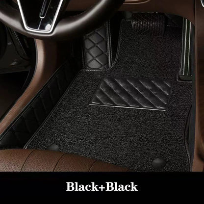 Luxury Double-Layer Car Floor Mats - Custom-Style Interior Floor Protection