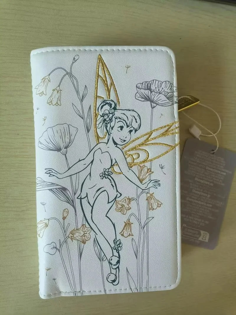Disney Loungefly Tinker Bell Wallet — Embroidered Card & Coin Purse, Fashion Storage Bag, Gift for Girls