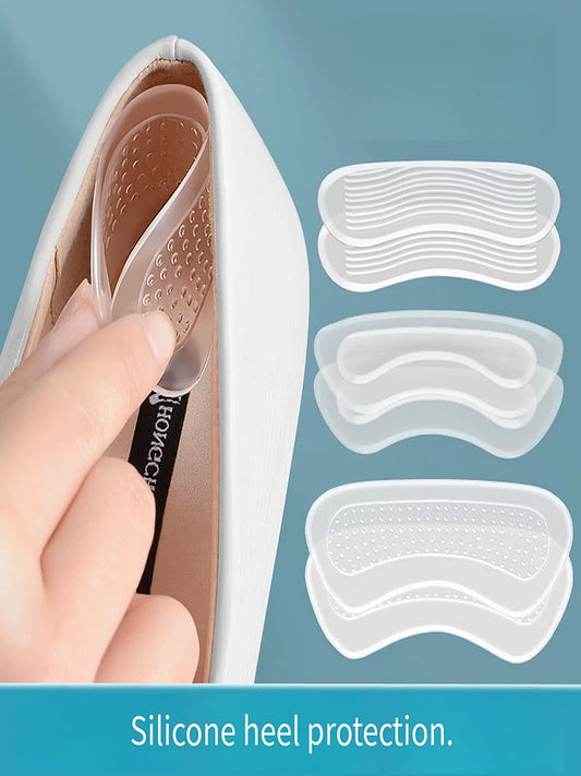 Adjustable Silicone High Heel Protectors — Non-Slip Heel Stickers & Cushion Pads for Women