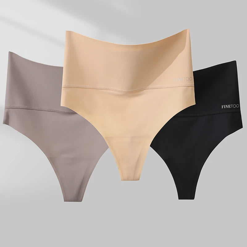 4PCS Seamless Ice Silk Panties Set for Women – Low Waist G-String, Soft Ultra-Thin Sexy Underwear Briefs