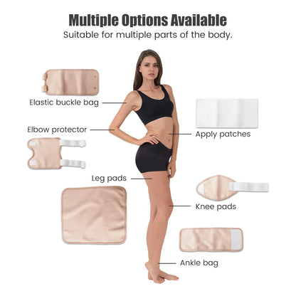 Reusable Castor Oil Pack Wrap – Organic Anti-Leak Therapy Compress for Abdomen, Back, Knee & Joints, Sleep Aid Wellness Support Bandage