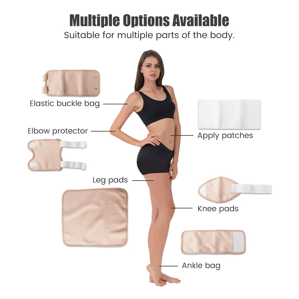 Reusable Castor Oil Pack Wrap – Organic Cotton Compress with Adjustable Elastic Strap for Body Therapy & Wellness Use