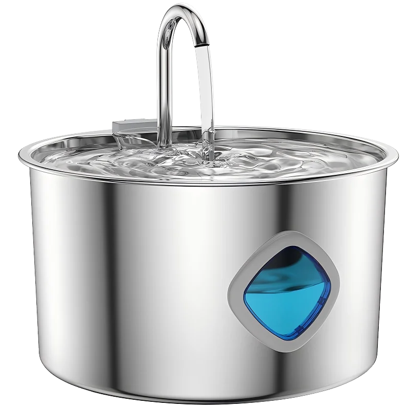 Automatic Cat Water Fountain - Stainless Steel Dog & Cat Water Dispenser with Filter