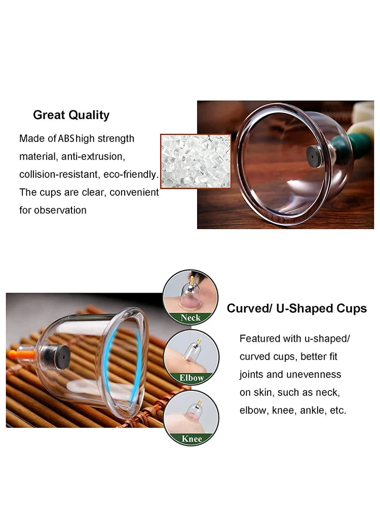 32-Can Thickened Household Vacuum Cupping Machine — Non-Glass Health Massage Tool