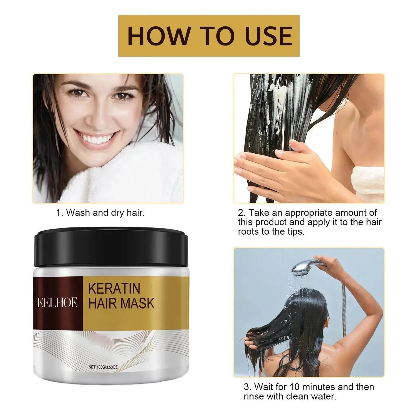 Hair Membrane Natural Repair Mask – Prevent Dryness, Split Ends & Frizz, Smooth Soft Hair Care