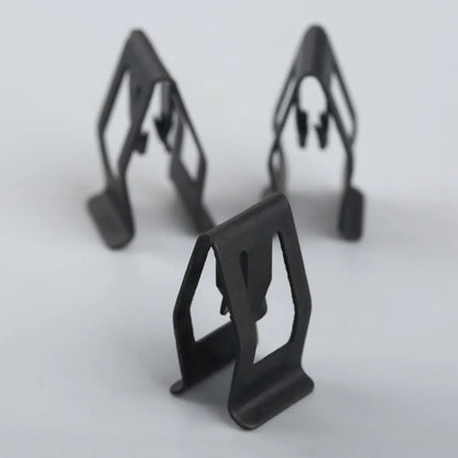 10Pcs Car Dashboard Trim Clips - Black Metal Rivet Fasteners for Ford, Mazda, Audi, Toyota