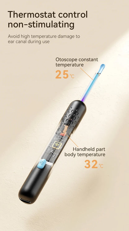 Ear Wax Removal Tool with 8M HD Camera – Ear Cleaner Endoscope with 6 LED Lights, Ear Cleaning Kit for Adults & Children
