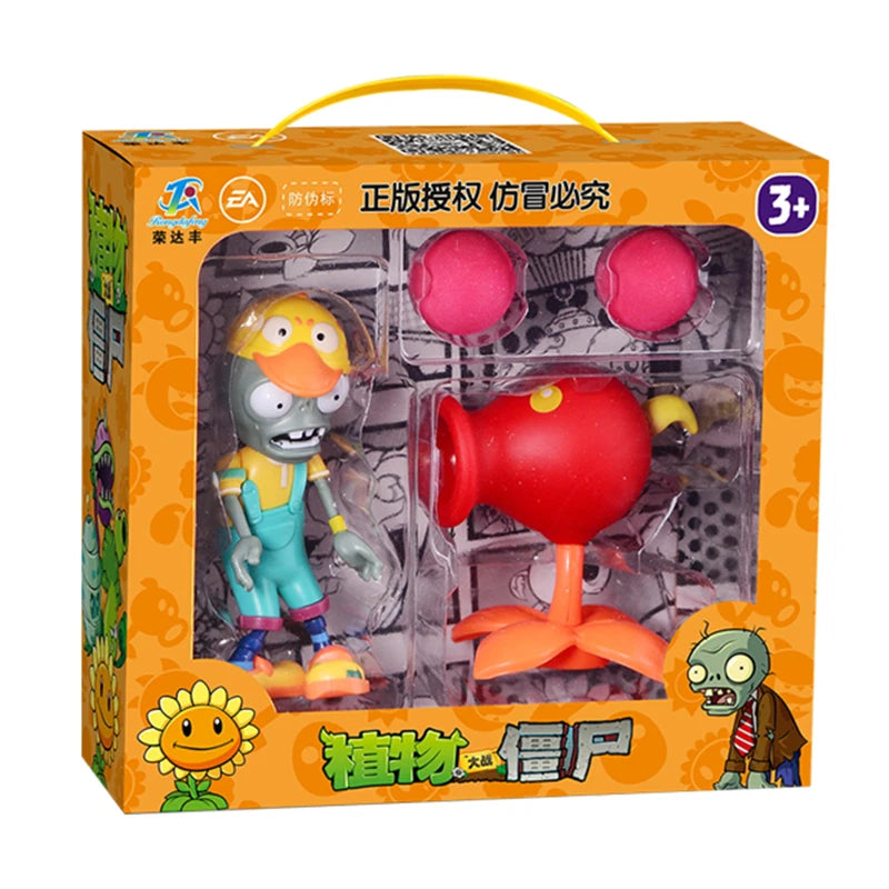 Plants vs Zombies 2 Toy Figure Set – Mechanical Shark & Wild West Gargantuar Game Character Collectible Gift