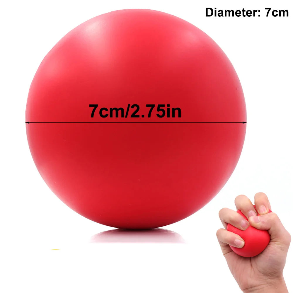 Hand Grip Strengthener Ball – Soft Foam Stress Relief & Therapy Exercise Gripper for Rehab, Gym, Office & Home Use