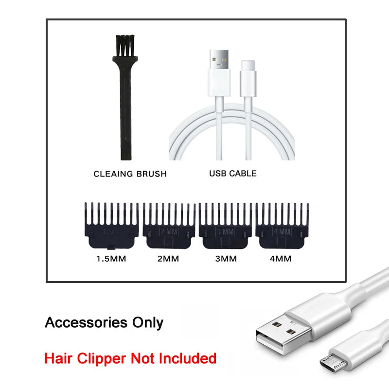 Vintage T9 Electric Hair Clipper, Rechargeable Professional Men’s Hair Cutting Machine, Barber Shaver & Beard Trimmer Tool