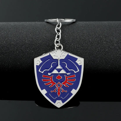Legend of Zelda Triforce Keychain - Vintage Triangle Pendant Key Ring for Men & Women, Cosplay Gift
