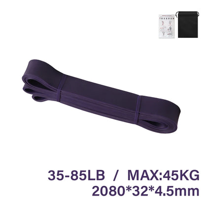 Enhance Your Workout: Pilates Latex Resistance Band - Elastic Exercise Band for Sport Strength and Pull-Up Assistance - Heavy-Duty Fitness Equipment