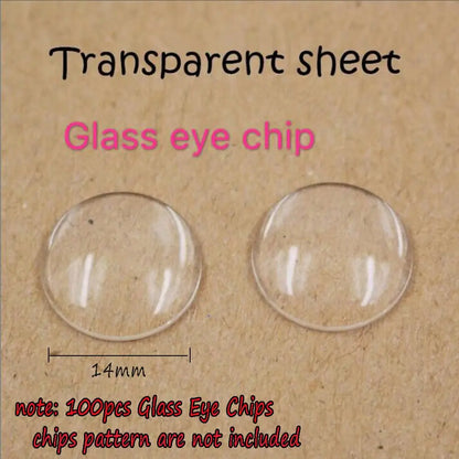 50 Pairs Glass Eye Chips – DIY Blythe Doll Eye Accessories for Customization & Modification
