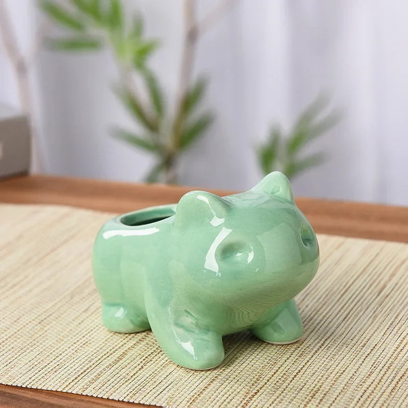 Creative Ceramic Mini Flowerpot – Succulent Planter with Drainage Hole for Home & Garden Decor