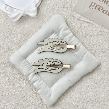 Crystal Rhinestone Hair Clips -  Acetate Wing Hairpins for Women Girls Cosplay and Fashion Accessories