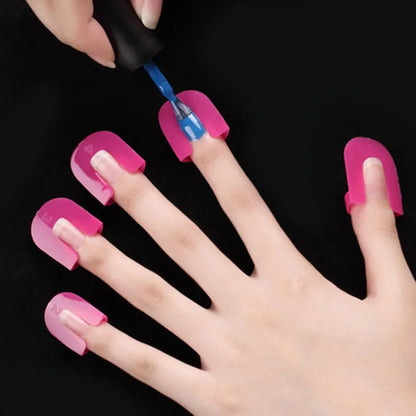 26pcs/set G Curve Shape Varnish Shield Nail Protector - Finger Cover Spill-Proof French Stickers, Manicure Nail Art Tools