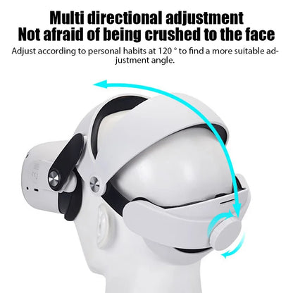 Adjustable Head Strap for Oculus Quest 2 - Comfortable, Replaceable VR Headwear Glasses Accessory