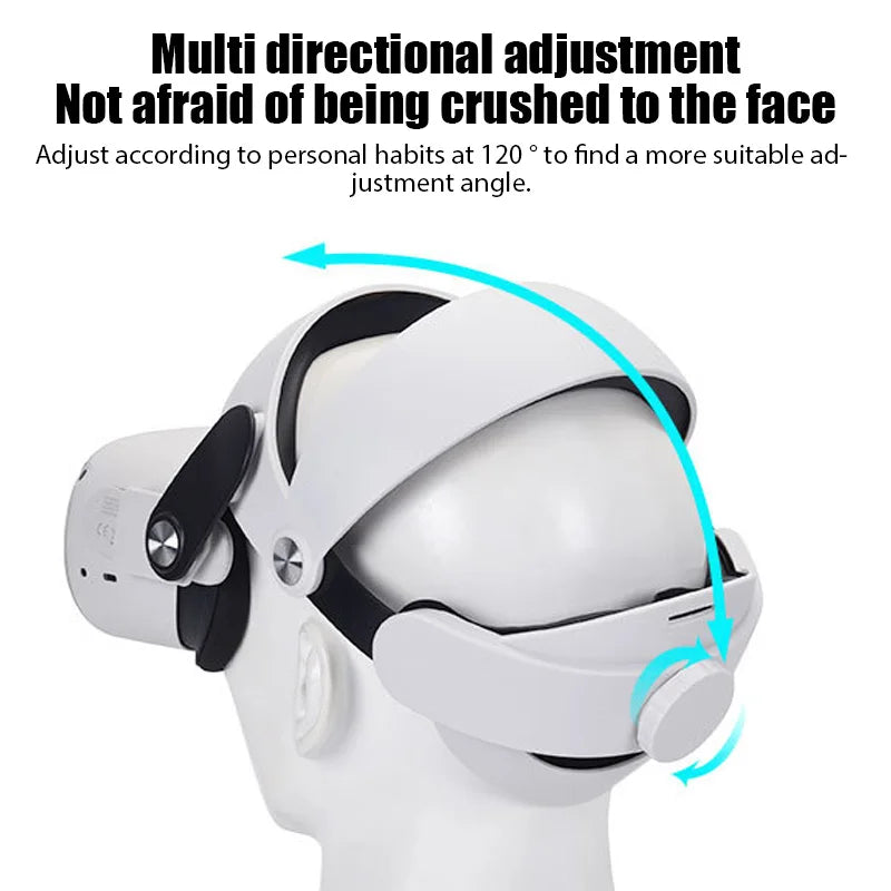 Adjustable Head Strap for Oculus Quest 2 – Comfortable VR Headwear Replacement Accessory