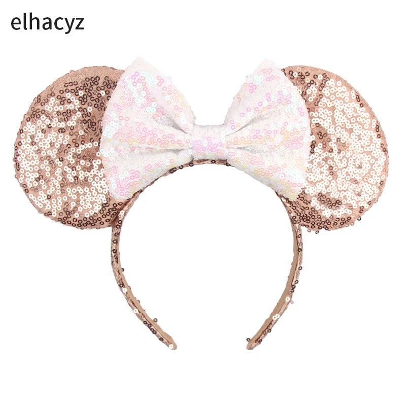 Big Classic Polka Dot Bow Minnie Mouse Ears Headband – Festival & Party Hairband for Women & Girls, Disney Trip Accessories