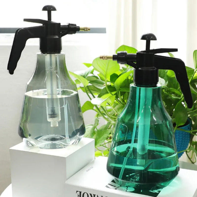 Column Pattern Flower Watering Pot with Air Pressure Spray Nozzle - Perfect for Precise Garden Watering and Irrigation