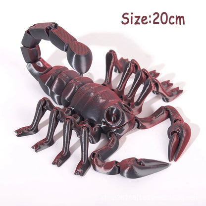 3D Printed Multi-Joint Dinosaur & Snake Fidget Toy – Movable Stress Relief Toy for Adults, Kids, Autism, and Desktop Decor